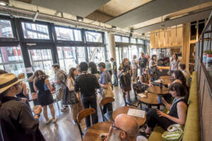 A large room filled with delegates