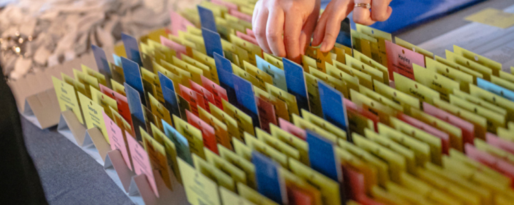 Spring Screening Days welcome desk at BFI Southbank, taking place again in March