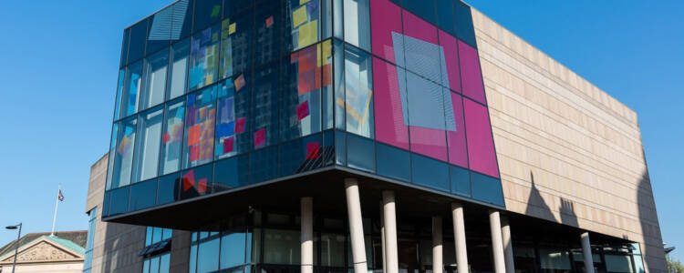 Exterior shot of Derby, QUAD