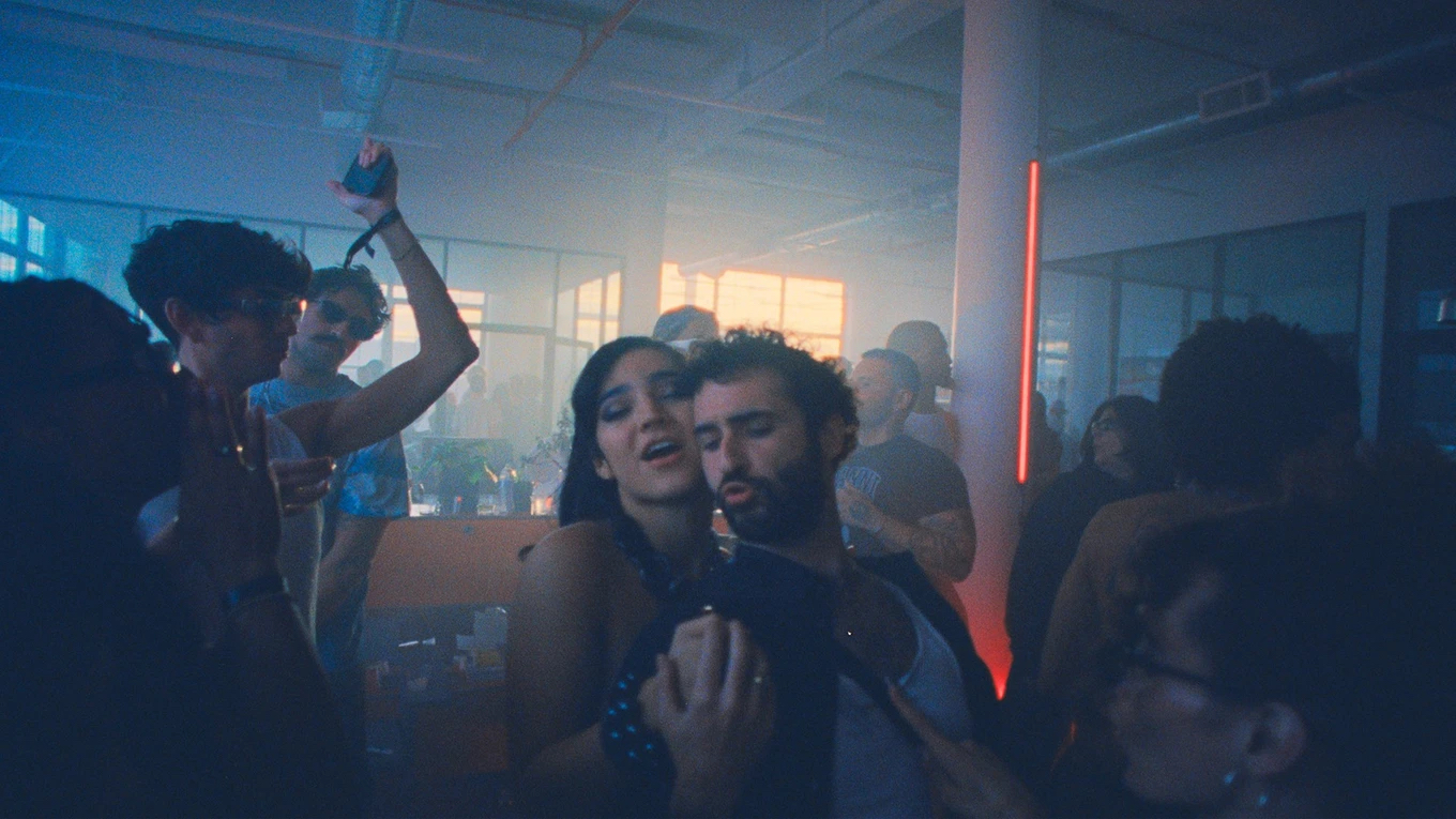 Cannes Ones to Watch: Club Kid

Still shows two people closs together dancing in a nightclub under a purple glow